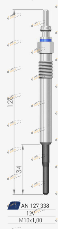 Свеча накаливания A-N PARTS 127 338
